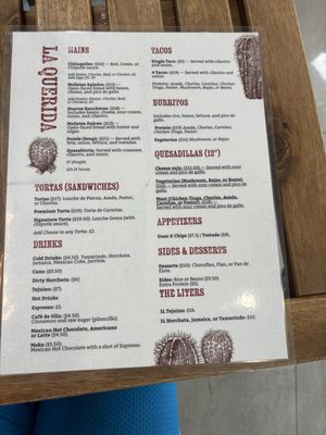 Menu photo 1 La Querida Burnaby, BC