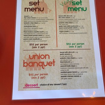 The Union Restaurant - Menu - Tapas/Small Plates Near Me - Penrith, NSW The Union Restaurant - Menu - Tapas/Small Plates Near Me - Penrith, NSW