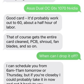 Twilight Laptop Repair - Text of the service that he was going to provide. Get the entire card cleaned, PCB, shroud, fans, blades and so on. - IT Services & Computer Repair Near Me - Renton, Washington Twilight Laptop Repair - Text of the service that he was going to provide. Get the entire card cleaned, PCB, shroud, fans, blades and so on. - IT Services & Computer Repair Near Me - Renton, Washington