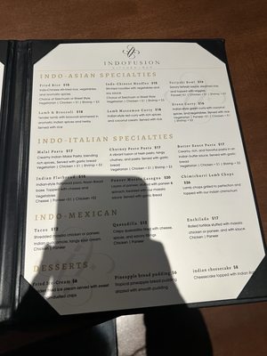 Menu photo 8 Indofusion Kitchen + Bar Seattle, WA Menu photo 8 Indofusion Kitchen + Bar Seattle, WA