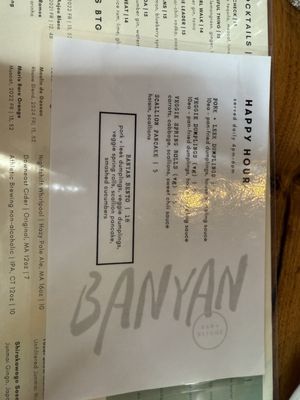 Menu photo 2 Banyan Bar + Refuge Boston, MA Menu photo 2 Banyan Bar + Refuge Boston, MA