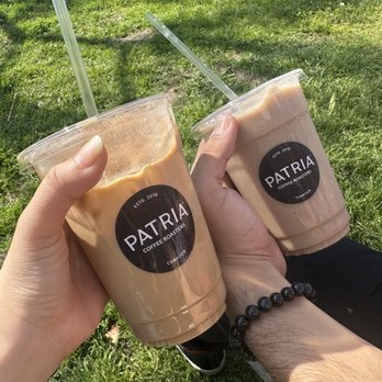 Patria Coffee Roasters - café de olla iced latte, oat-chatta slushie - Coffee Roasteries Near Me - Compton, California Patria Coffee Roasters - café de olla iced latte, oat-chatta slushie - Coffee Roasteries Near Me - Compton, California