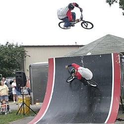 High Action Bikes perform professional bmx double routines during the show.