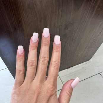 Radiance Nails Studio - Two coats of funny bunny, two coats of bubble bath - Nail Salons Near Me - San Diego, California Radiance Nails Studio - Two coats of funny bunny, two coats of bubble bath - Nail Salons Near Me - San Diego, California