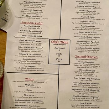 Rose’s Daughter - Main menu. - Italian Near Me - Delray Beach, Florida