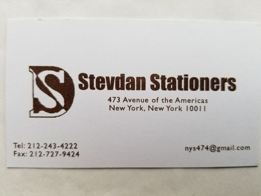 Stevdan Stationers, Inc. by null
