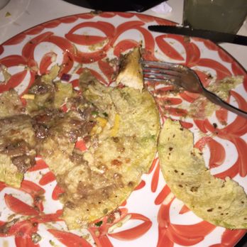 Pelons Tex-Mex - Starved and disparate, I ended up eating the chicken out of the tortilla and this is the aftermath.. - Tex-Mex Near Me - Austin, Texas