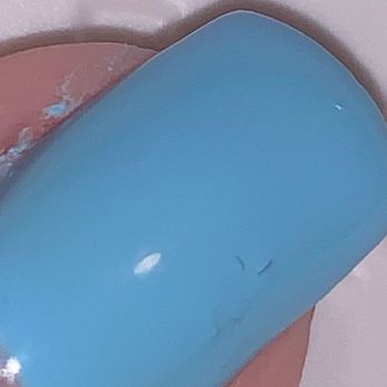 Elite Nail Spa - pieces of what seem to be hair in my nail. - Nail Salons Near Me - Yucaipa, California