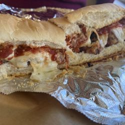 FM Pizza and Sausage - Meatball parm sub! Great taste !