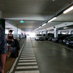 National Car Rental Portugal - No signs...just look for glass office in 2nd floor parking lot.