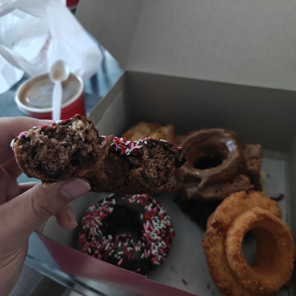 Cake and old fashioned donuts Cake and old fashioned donuts