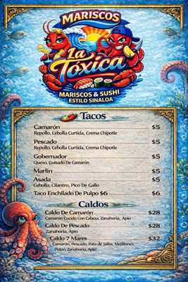 Menu photo 8 Mariscos La Toxica Victorville, CA Menu photo 8 Mariscos La Toxica Victorville, CA
