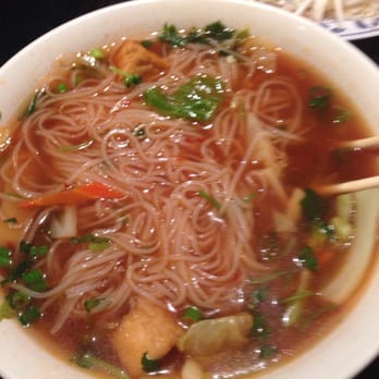 Pho La Jolla - Veggie pho with hot and hoisin sauce - Vietnamese Near Me - La Jolla, California