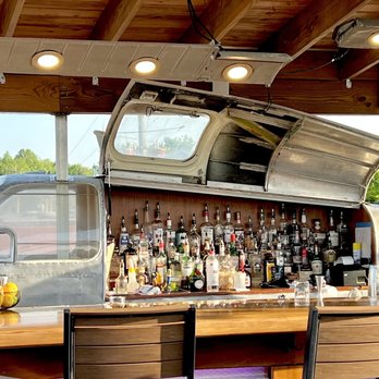 1772 Rooftop on Main - Closer look at the "airplane bar" - Cocktail Bars Near Me - Fincastle, Virginia