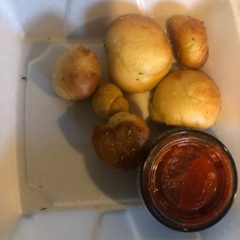 Basilico Italiano - Garlic knots. The 3 little ones were like rocks. - Italian Near Me - Concord, North Carolina
