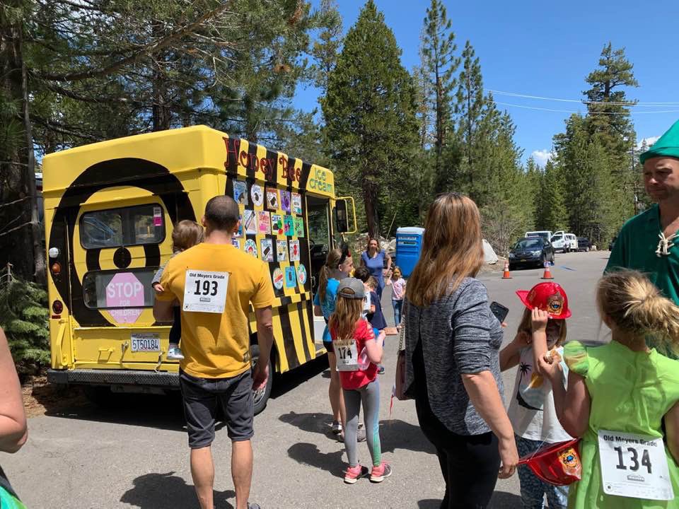 Honeybee Ice Cream Truck Logo