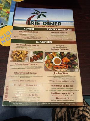 Menu photo 4 Irie Diner Caribbean Restaurant Orange Park, FL