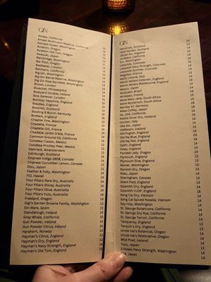 Menu photo 3 Bathtub Gin Seattle, WA Menu photo 3 Bathtub Gin Seattle, WA