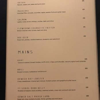 The Beach House - A La Carte menu - Seafood Near Me - Swansea