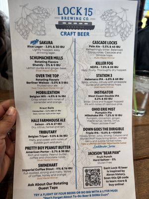 Menu photo 2 Lock 15 Brewing Co. Akron, OH Menu photo 2 Lock 15 Brewing Co. Akron, OH