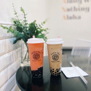 Hana Tea - Brown sugar milk tea & strawberry smoothie with boba - Bubble Tea Near Me - Honolulu, Hawaii Hana Tea - Brown sugar milk tea & strawberry smoothie with boba - Bubble Tea Near Me - Honolulu, Hawaii