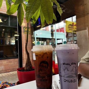 Bingo Tea - Brown Sugar Oolong Tea  Taro Milk Tea - Bubble Tea Near Me - Homer Glen, Illinois