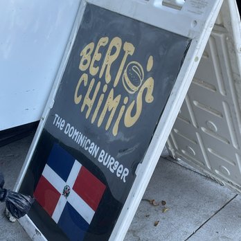 Berto’s Chimis - a sign for a restaurant - Food Trucks Near Me Berto’s Chimis - a sign for a restaurant - Food Trucks Near Me
