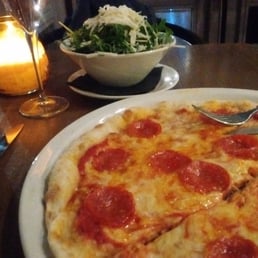 Delicious real pizza but too big for me!