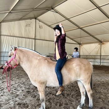 Star Brite Riding Academy - Successfully jumped onto the horse - Horseback Riding Near Me - Norco, California Star Brite Riding Academy - Successfully jumped onto the horse - Horseback Riding Near Me - Norco, California