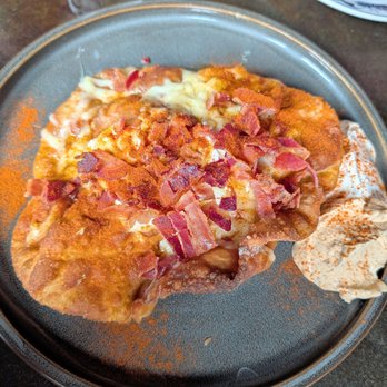 Armoury DE - Garlic, Cheese, Sour Cream & Bacon Lángos - Bars Near Me - Dallas, Texas