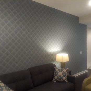 Painterest - Accent wall for Living room - Wallpapering Near Me - Houston, Texas