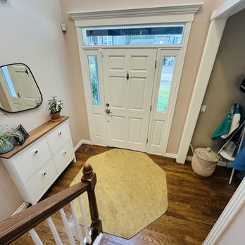 Resourceful Interior Design - Basket, thoughtful coat rack, and custom shoe cabinet made our foyer functional for kids! - Interior Design Near Me Resourceful Interior Design - Basket, thoughtful coat rack, and custom shoe cabinet made our foyer functional for kids! - Interior Design Near Me
