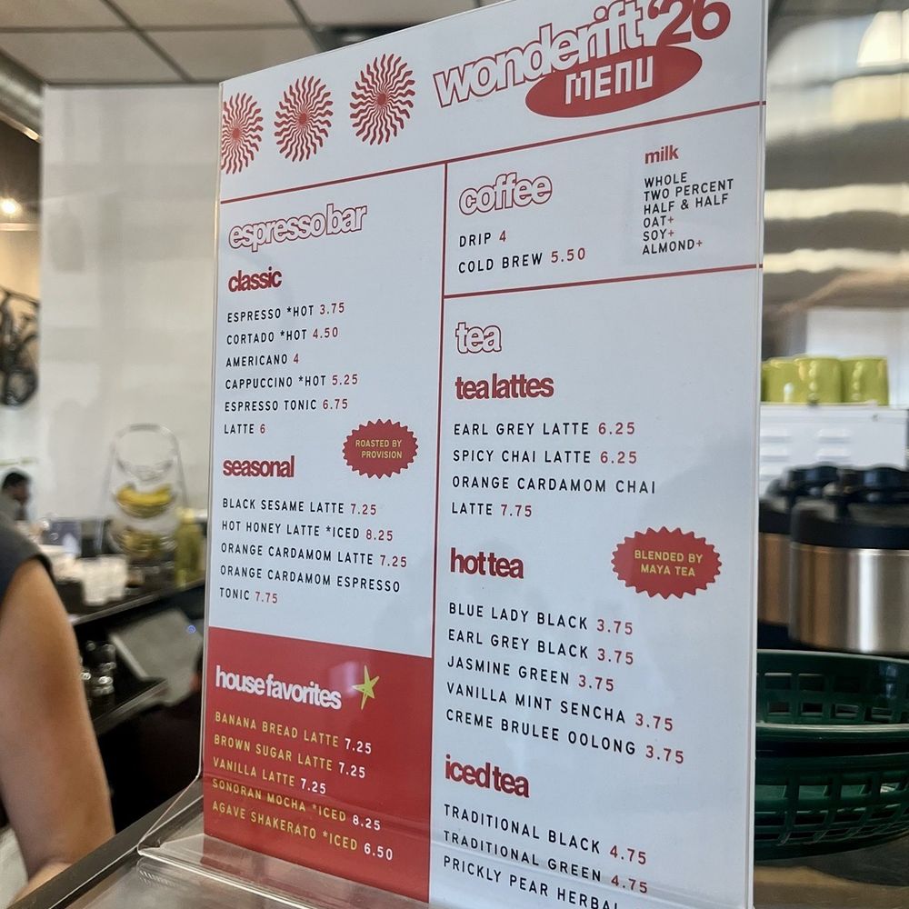 Wonderift Coffee - Regular menu - Coffee & Tea Near Me - Phoenix, Arizona Wonderift Coffee - Regular menu - Coffee & Tea Near Me - Phoenix, Arizona