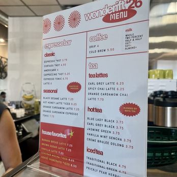 Wonderift Coffee - Regular menu - Coffee & Tea Near Me - Phoenix, Arizona