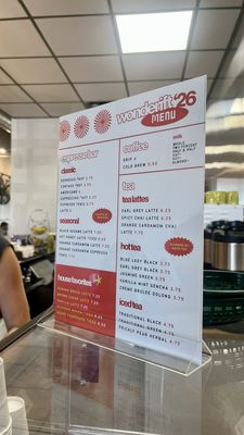 Menu photo 2 Wonderift Coffee Phoenix, AZ