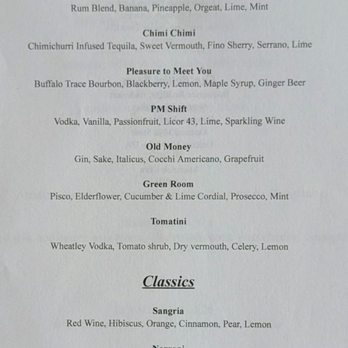 Aubrey - Cocktail menu - American Near Me - St. Louis, Missouri Aubrey - Cocktail menu - American Near Me - St. Louis, Missouri