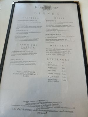 Menu photo 1 Julep Kitchen Dillard, GA