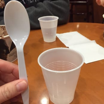 Cold Stone Creamery - Look at that big water cup. - Ice Cream & Frozen Yogurt Near Me - Mishawaka, Indiana