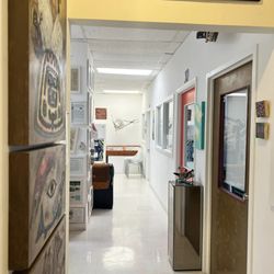 Artists and Makers Studios - The view from the office out into the hallway. Something to see everywhere!