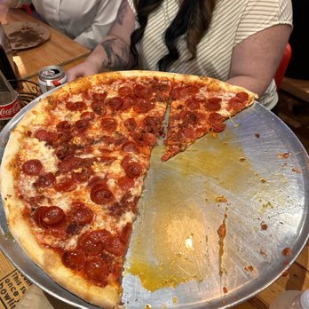 Brooklyn's Finest Pizza - Pepperoni bacon 18" Grand Central - Pizza Near Me - Denver, Colorado Brooklyn's Finest Pizza - Pepperoni bacon 18" Grand Central - Pizza Near Me - Denver, Colorado