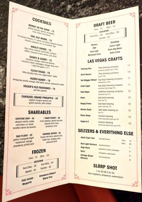 Menu photo 7 Carousel Bar Las Vegas, NV Menu photo 7 Carousel Bar Las Vegas, NV