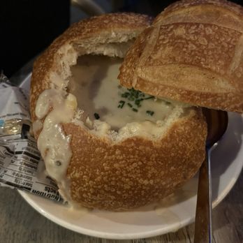 Schooners Monterey - Coastal Clam Chowder Bread Bowl - Seafood Near Me - Monterey, California Schooners Monterey - Coastal Clam Chowder Bread Bowl - Seafood Near Me - Monterey, California
