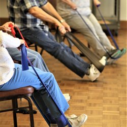 Carl Gipson Senior Center - Stretch and Tone class at the Carl Gipson Senior Center.