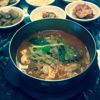 Kum's Cafe - Soup with beef, onions and sweet potato noodles. - Korean Near Me - Louisville, Kentucky