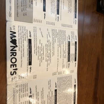 Monroe's Restaurant - Menu - New Mexican Cuisine Near Me - Albuquerque, New Mexico