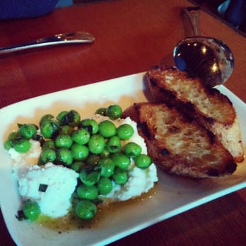 Staple & Fancy - House made ricotta, english oeas...mint and crostini. Yum! - Italian Near Me - Seattle, Washington Staple & Fancy - House made ricotta, english oeas...mint and crostini. Yum! - Italian Near Me - Seattle, Washington