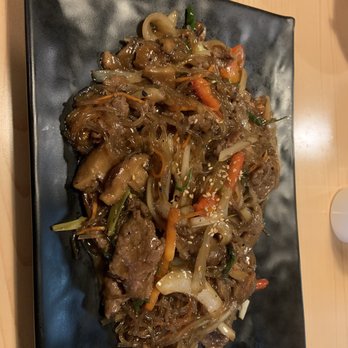 Aomatsu Japanese Restaurant - Japchae w beef - Japanese Near Me - Corvallis, Oregon