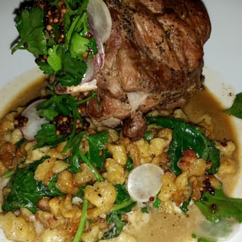 Leon's Full Service - Pork shank with spaetzel (German pasta) - Gastropubs Near Me - Decatur, Georgia