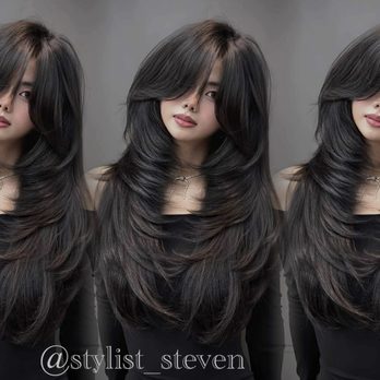 Stylist Steven - Butterfly haircut -- soft, airy, dimensional - Hair Stylists Near Me - Roland Heights, California Stylist Steven - Butterfly haircut -- soft, airy, dimensional - Hair Stylists Near Me - Roland Heights, California
