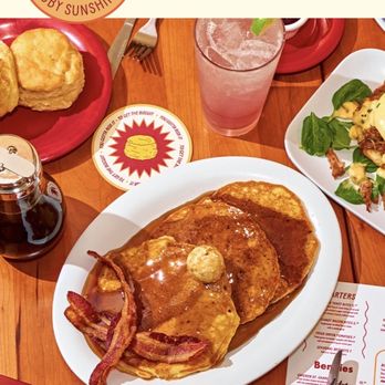 Ruby Slipper Central Business District - Pancakes and bacon option - Breakfast & Brunch Near Me - New Orleans, Louisiana Ruby Slipper Central Business District - Pancakes and bacon option - Breakfast & Brunch Near Me - New Orleans, Louisiana